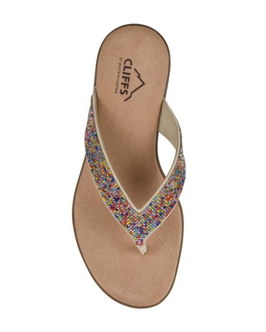 White Mountain Brown Becharm Sandal