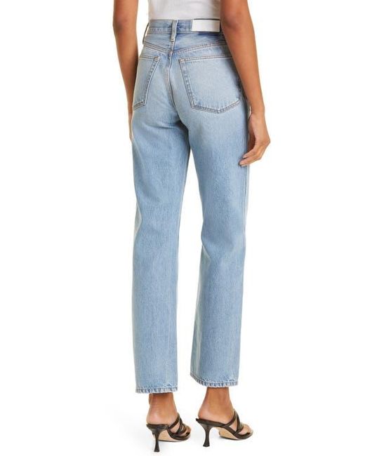 Re/done Blue '90S High Waist Loose Jeans