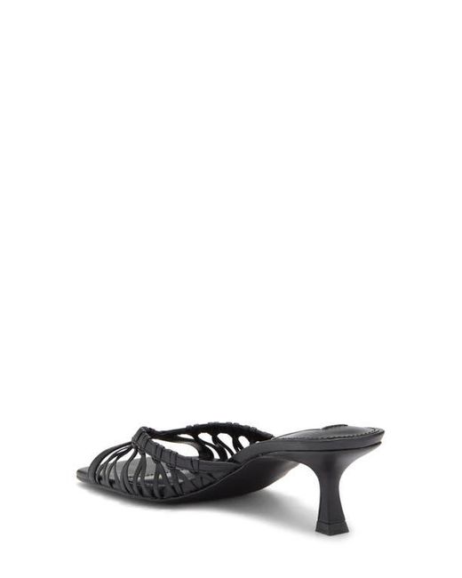 Steve Madden Black Sharey Kitten Heel Sandal