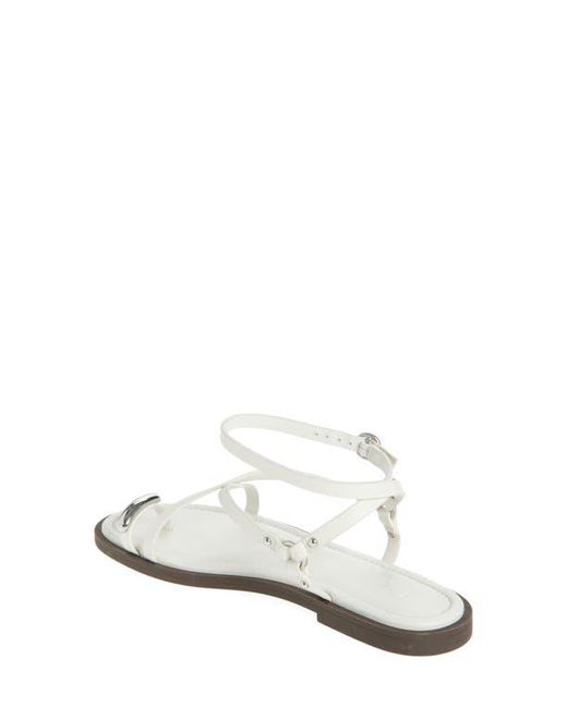 Rag & Bone White Geo Ring Ankle Strap Sandal
