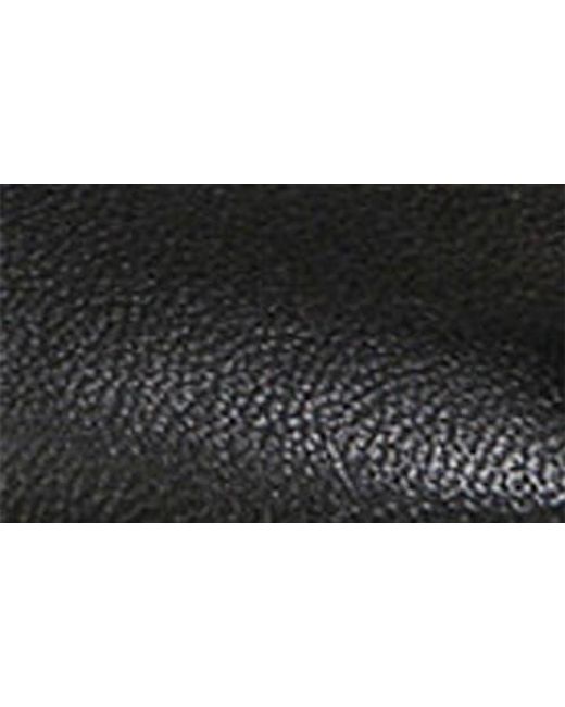 Franco Sarto Black Square-Toe Faux Leather Ballet Flats