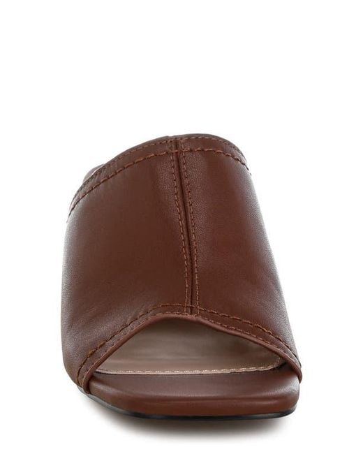 Rag & Co Brown Wuling Slide Sandal
