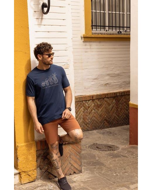 Travis Mathew Blue Step Dance Ripstop Shorts for men
