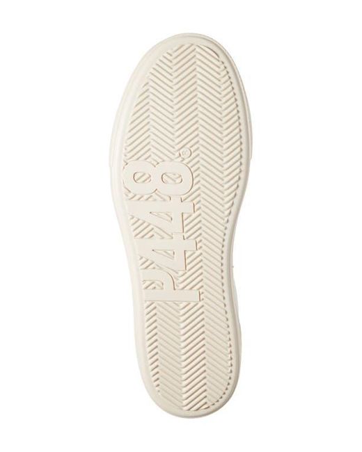 P448 White Thea Platform Sneaker