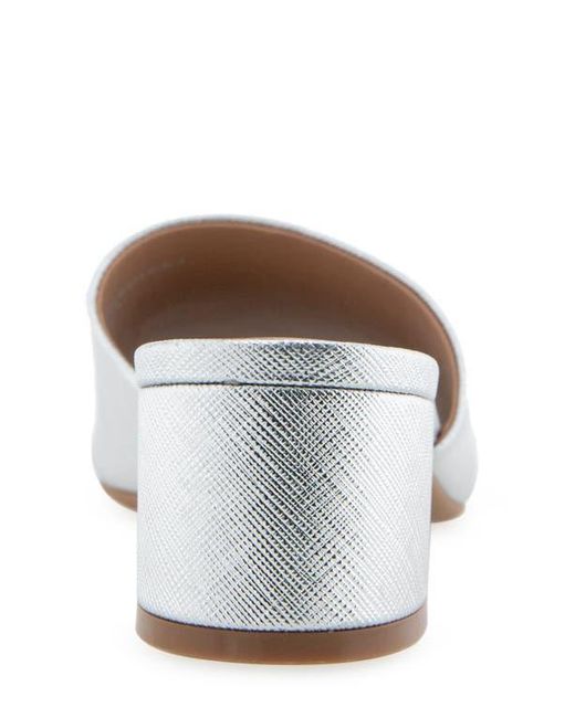 Aerosoles White Como Slide Sandal