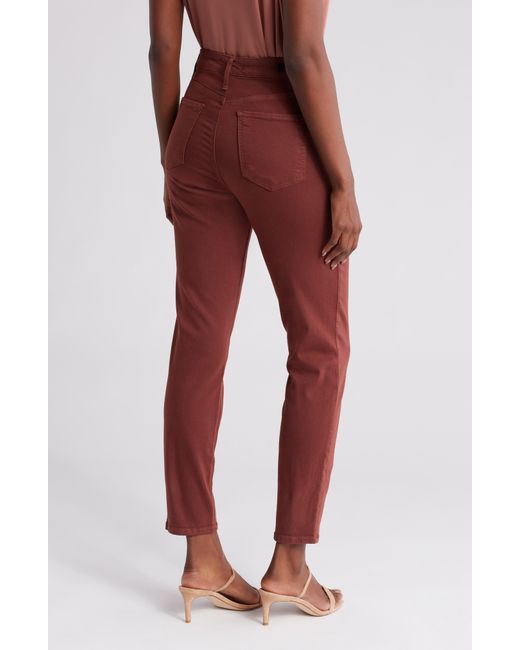 Kut From The Kloth Red Naomi High Waist Fab Ab Ankle Skinny Jeans
