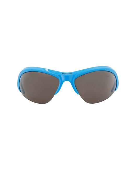 Balenciaga Blue 91mm Novelty Sunglasses for men