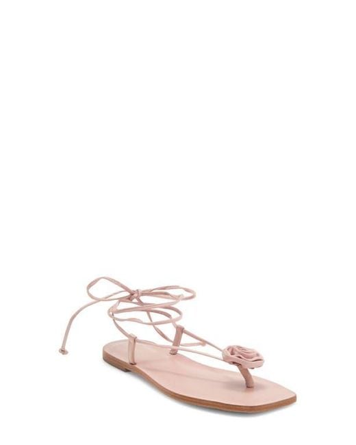 Reformation Pink Vicky Rosette Sandal