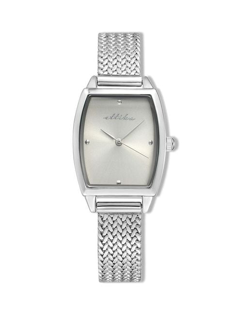 Ettika Metallic Timeless Texture Watch