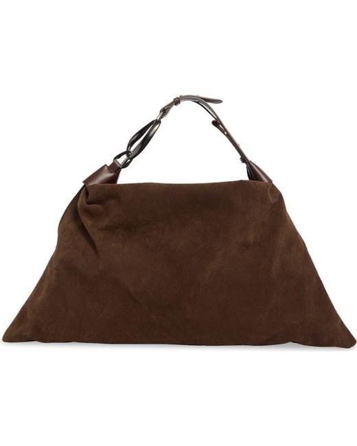 BCBGMAXAZRIA Brown Hardware Ring Hobo Bag