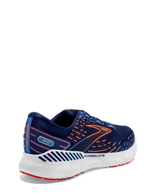Brooks Blue Glycerin Gts 20 Running Shoe for men