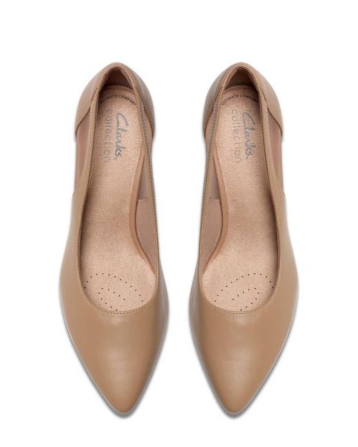 Clarks Natural Kepley Cora Pointed Toe Pump