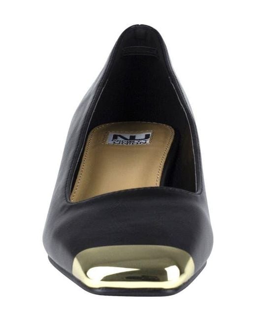 Ninety Union Blue Eagle Tipped Square Toe Pump