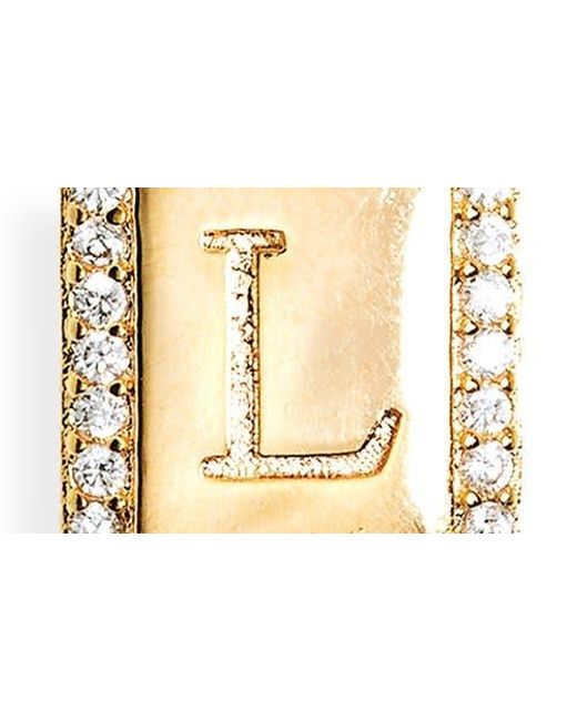 Leith Metallic Initial Letter Pendant Chain Necklace