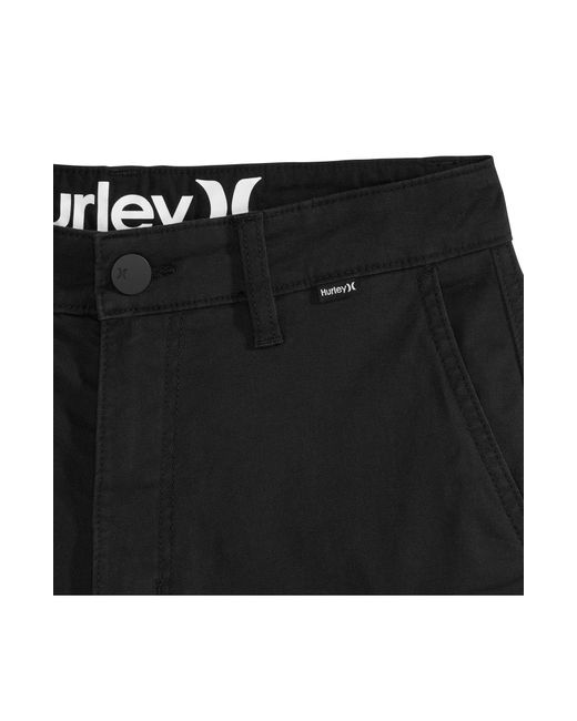 Hurley Black Classic Twill Walking Shorts for men