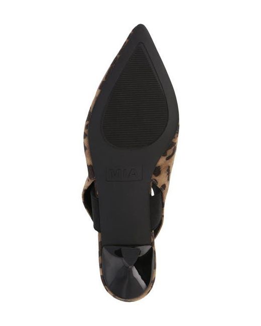 MIA Brown Nicolette Slingback Pump