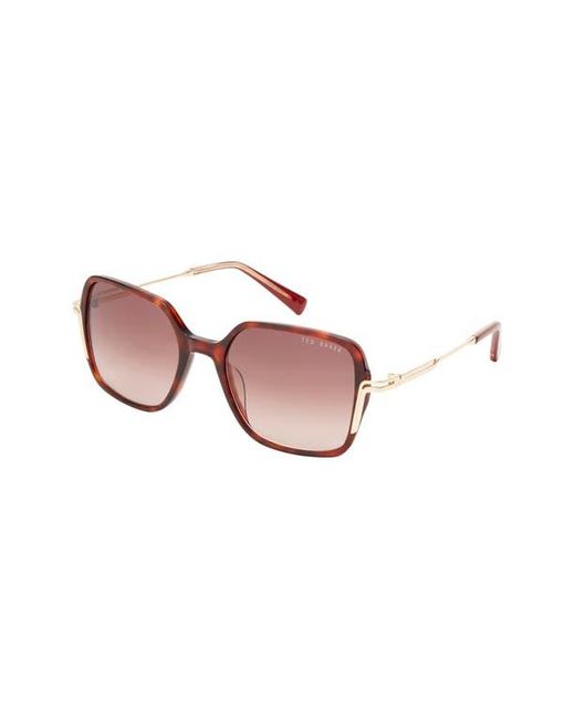 Ted Baker Pink 55Mm Square Sunglasses