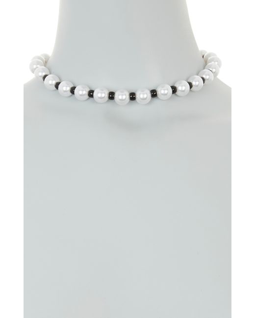 Tasha Multicolor Beaded Imitation Pearl Choker Necklace