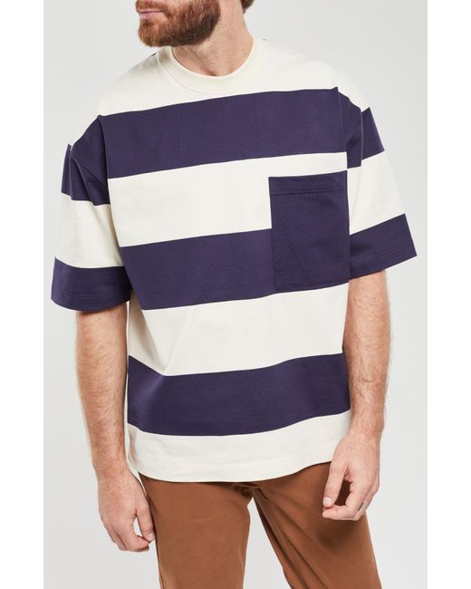 Armor Lux Heritage Stripe Chest Pocket T-shirt in Blue for Men | Lyst
