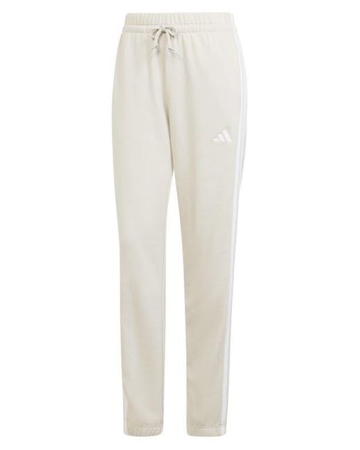 Adidas Natural 3-Stripes Fleece Sweatpants