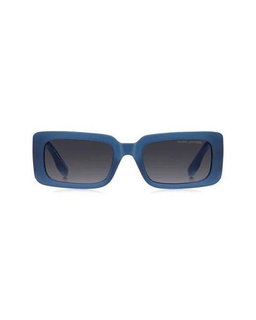 Marc Jacobs Blue 53Mm Gradient Rectangular Sunglasses