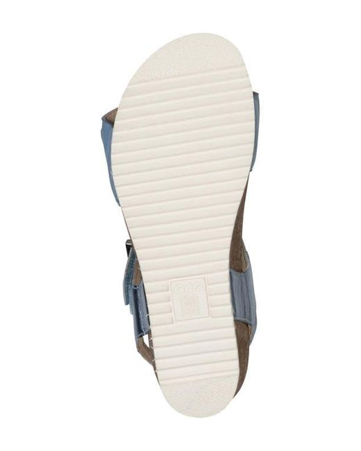Ara Blue Nova Slingback Platform Wedge Sandal