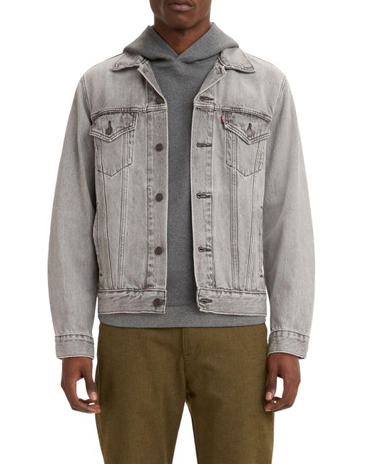 Levi's Gray Vintage Fit Trucker Jacket for men