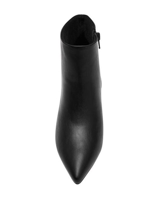Anne Klein Black Francesca Kitten Heel Bootie