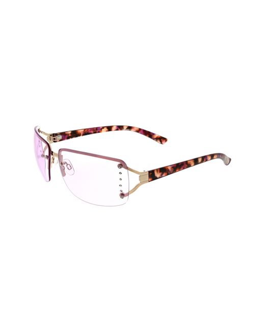 BCBGMAXAZRIA Multicolor 66mm Y2k Rimless Rectangle Sunglasses