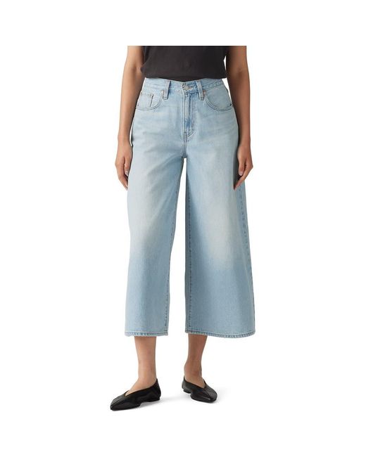 Levi's Women's Blue Xl High Waist Crop Culotte Jeans