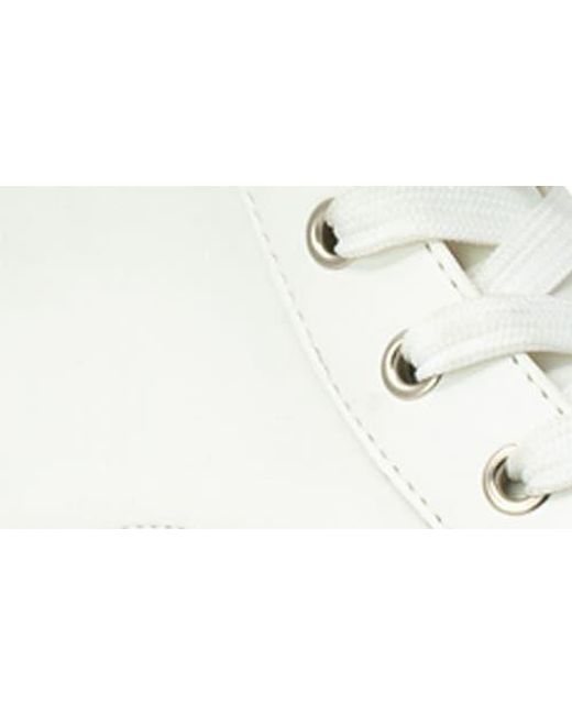In Touch Footwear White Mira Studded Lug Combat Boot