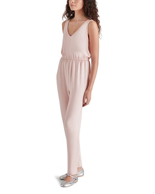 Steve Madden Multicolor Sleeveless French Terry Jumpsuit
