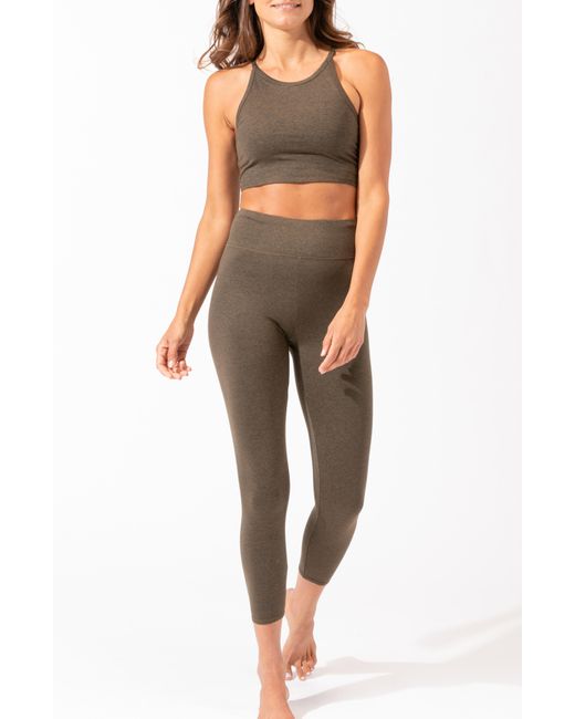 Threads For Thought Gray Ashni Built-in Sports Bra