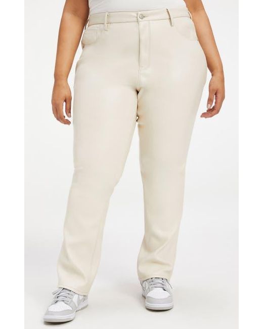 GOOD AMERICAN Natural Better Than Leather Faux Leather Good Icon Pants