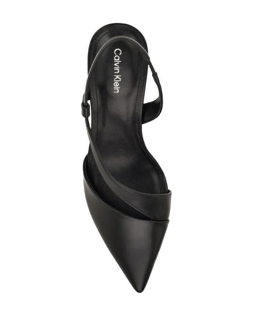 Calvin Klein Black Jistine Slingback Pump