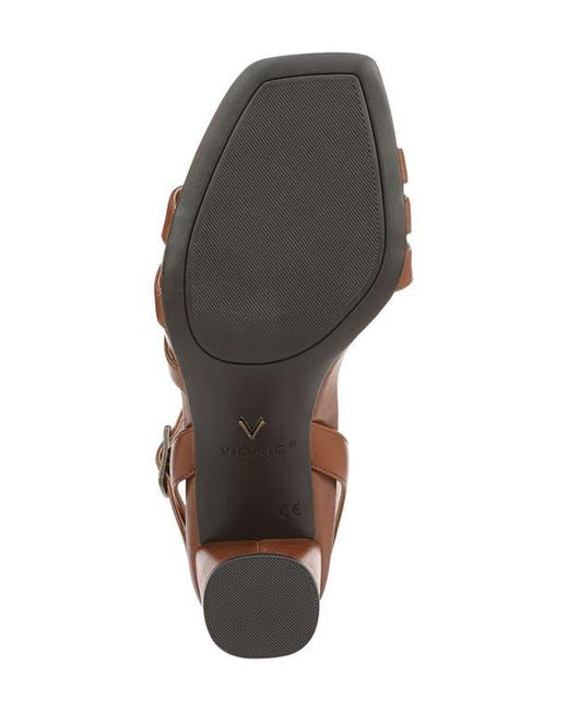 Vionic Brown Nora Ankle Strap Sandal