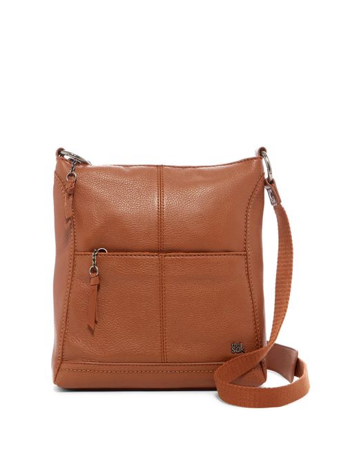 Lyst The Sak Lucia Leather Crossbody Bag In Brown The Sak Brown Lucia Leather Crossbody Bag Lyst