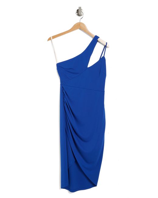 BCBGeneration One-shoulder Asymmetric High/low Dress in Blue | Lyst