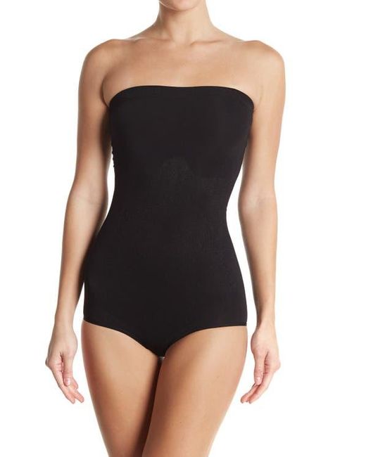 Body Beautiful Black Seamless Strapless Bodysuit