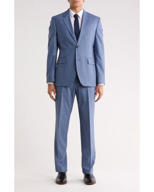 Boss Blue Karl Solid Suit for men