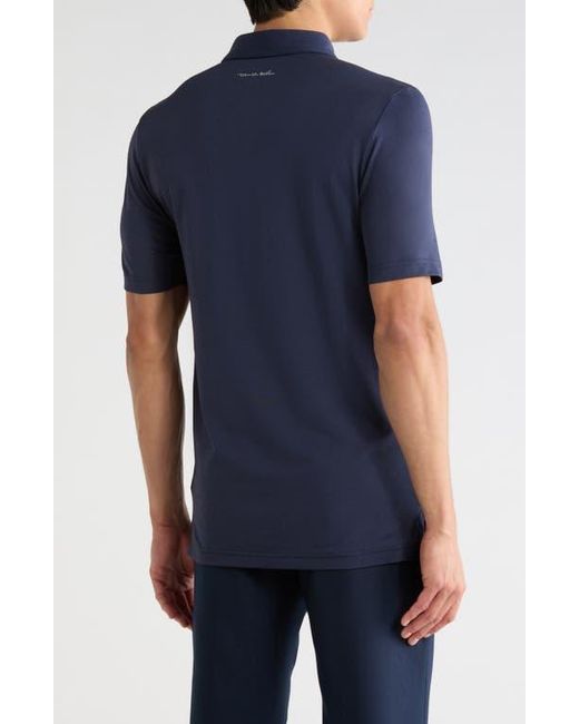Travis Mathew Blue Featherweight Performance Polo for men