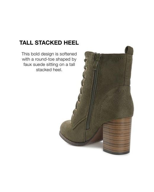 Journee Collection Green Baylor Bootie