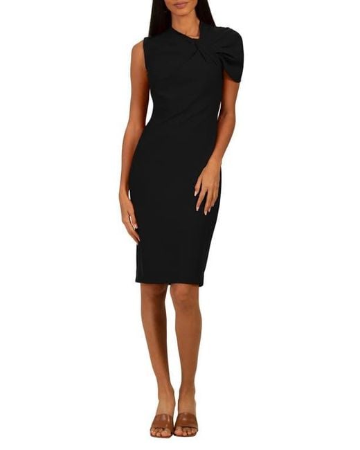 Trina Turk Women's Black Keshi One-Shoulder Shift Dress