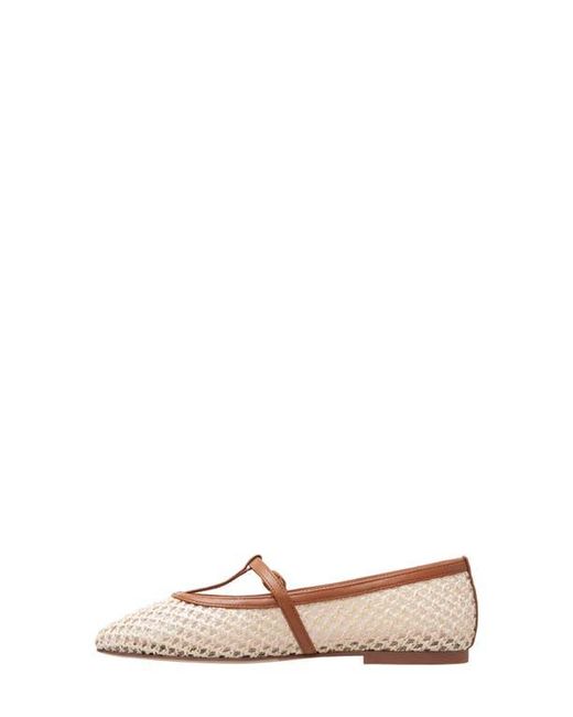 Linea Paolo Pink Monet T-Strap Flat