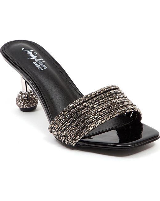 Ninety Union Black Sassy Crystal Slide Sandal