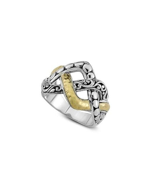 Samuel B. Metallic Interlock Design Ring