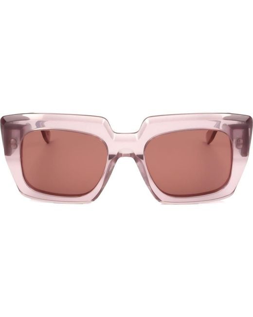 Retrosuperfuture Pink 52Mm Square Sunglasses