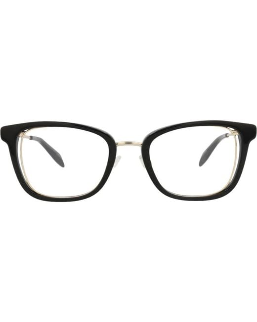 McQueen Black 51Mm Square Optical Glasses