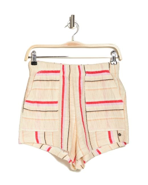 Roxy Multicolor Todos Santos High Waist Stripe Shorts