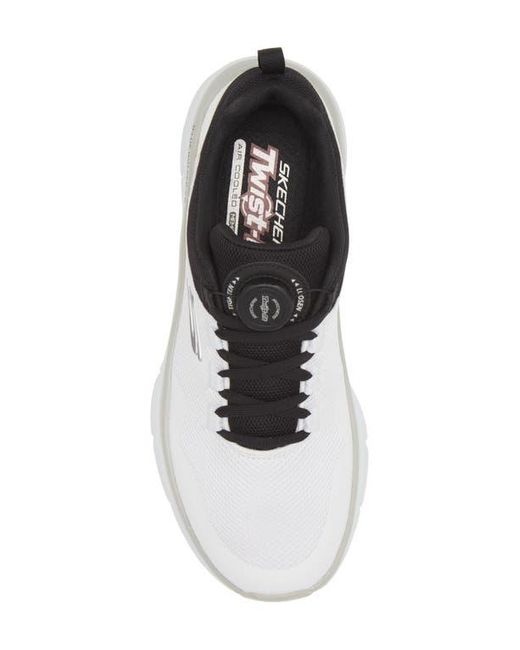 Skechers White D'Lux Walker Lace-Up Sneakers for men